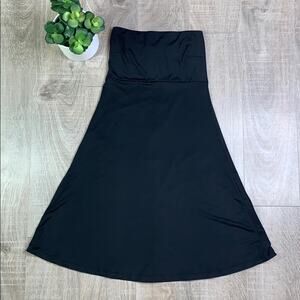 Myskova Black Strapless Mini Dress Coverup Junior's Size 1